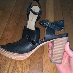 Black lucky brand heels
